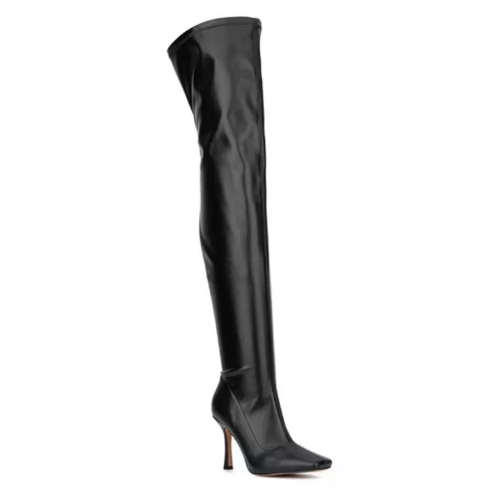 New York & Company Black OTK Over The Knee Boots 8 NWT
